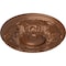 Ekena Millwork Granada Ceiling Medallion (Fits Canopies up to 7 1/8"), Hnd-Painted Polished Copper, 19"OD x 1 1/2"P CM19GAPOS - alternate 3